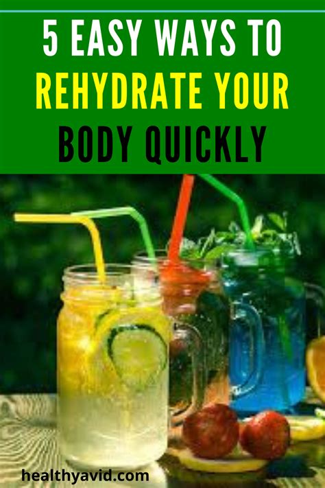 fastest way to rehydrate the body.